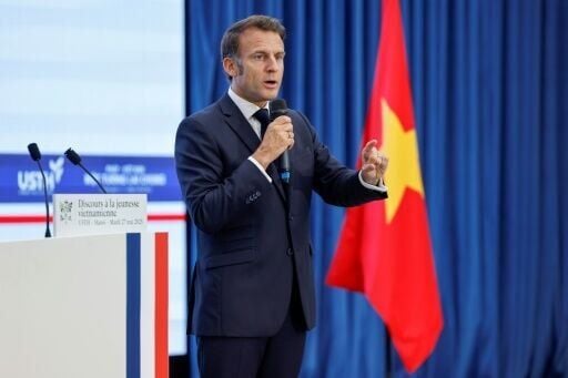 Macron is in Vietnam as part of a six-day Southeast Asian tour that includes Indonesia and Singapore